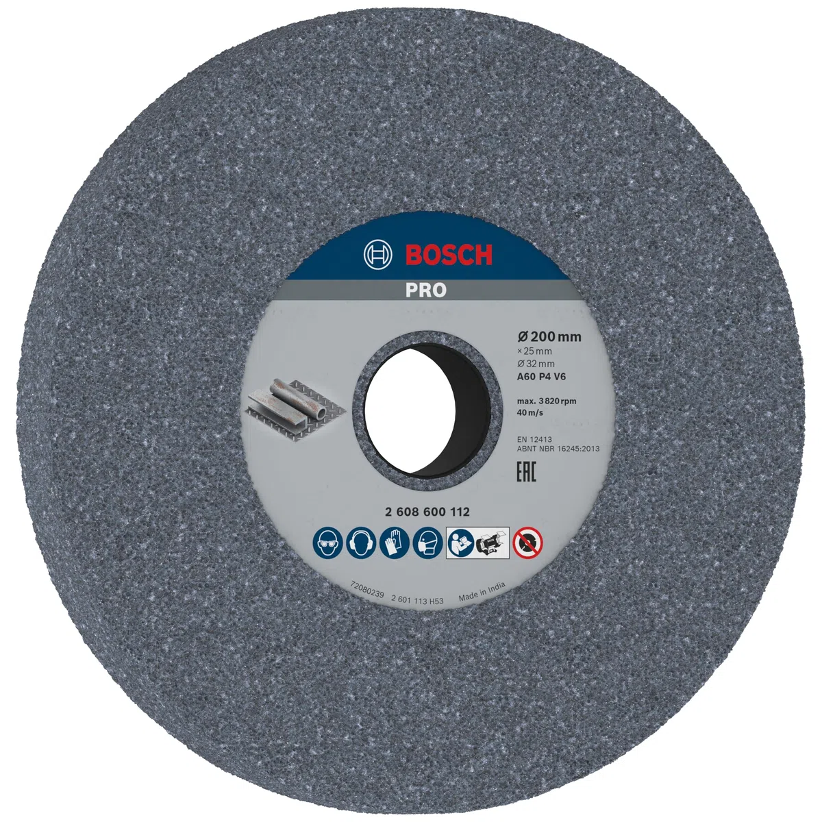 Bosch 1x PRO Grinding Longlife Scheibe für Doppelschleifmaschine und 32‑mm-Bohrung (für Stahl, Gusseisen, Ø mm, Professional Zubehör Schleifmaschine)