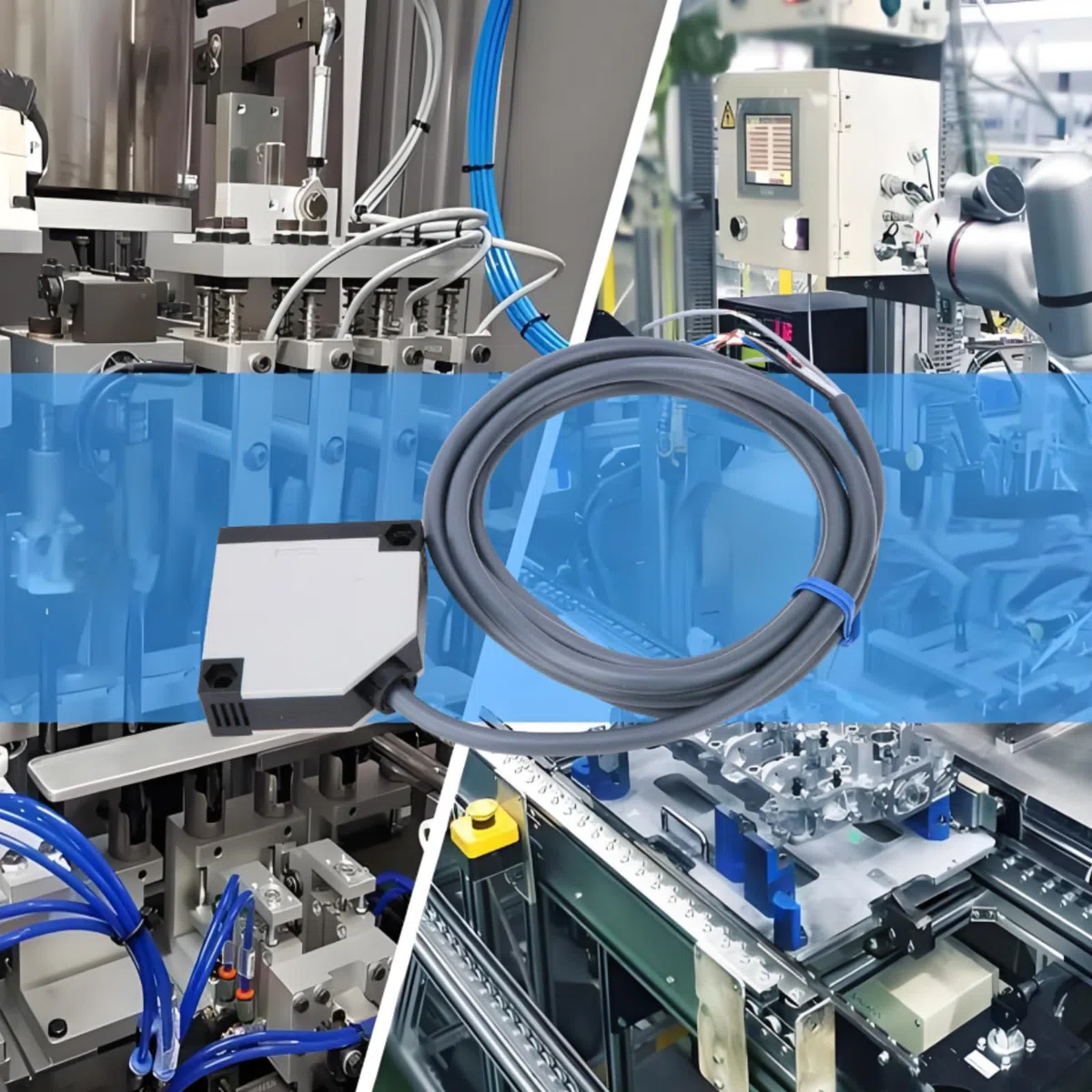 300 mm Empfindlicher Schaltsensor, E3Jk-Ds30M1 IP65 Gehäuse Diffuse Reflexionstyp Optoelektronisch mit feuerfestem ABS-Material für industrielle Automatisierung und Steuerung(DC12-24V)