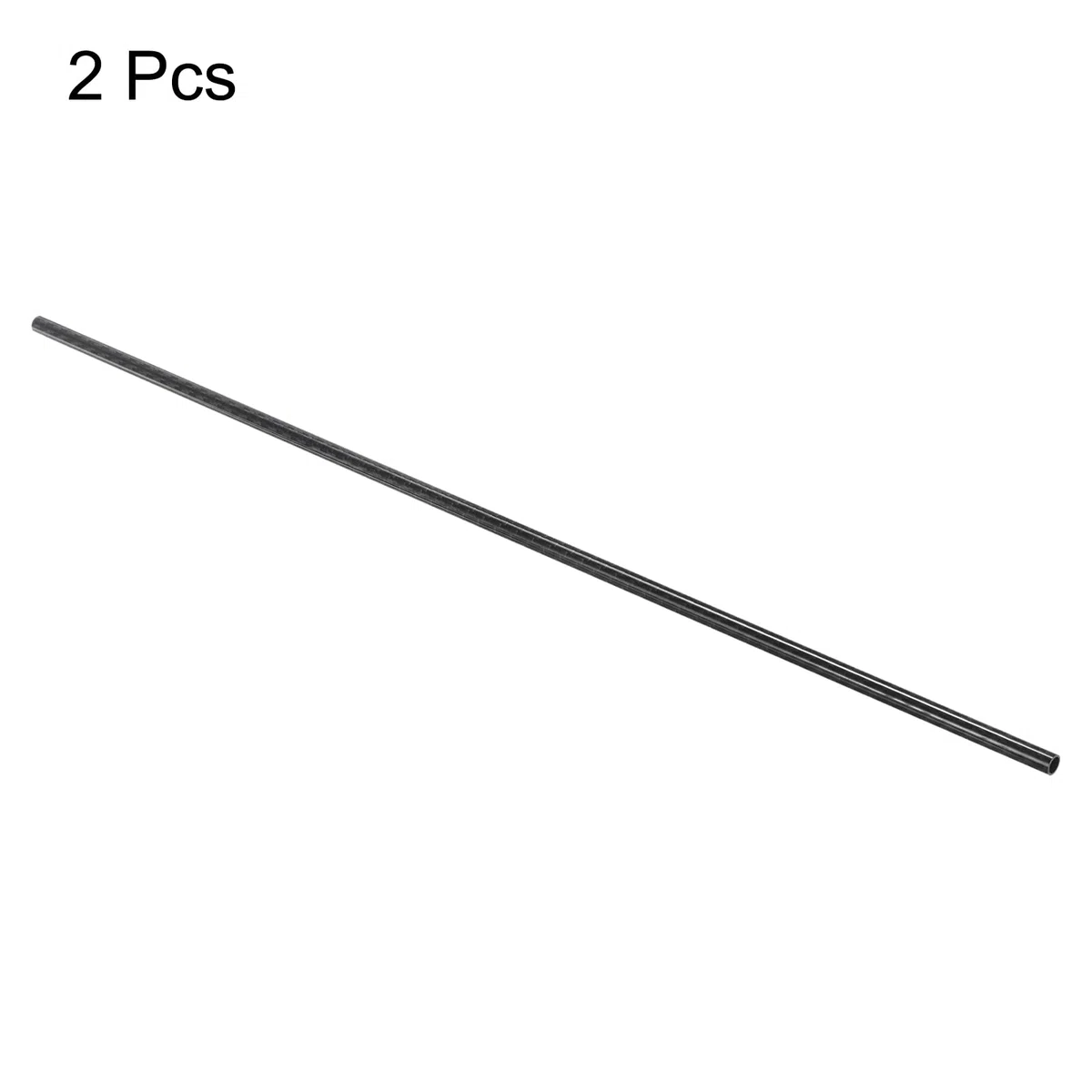QUARKZMAN 2 Stück Kohlefaserrohr 6 x 8 x 500mm glänzende Oberfläche Stab 3K Rollgewickeltes reines Kohlefaser-Rundrohr für RC-Flugzeug Multicopter