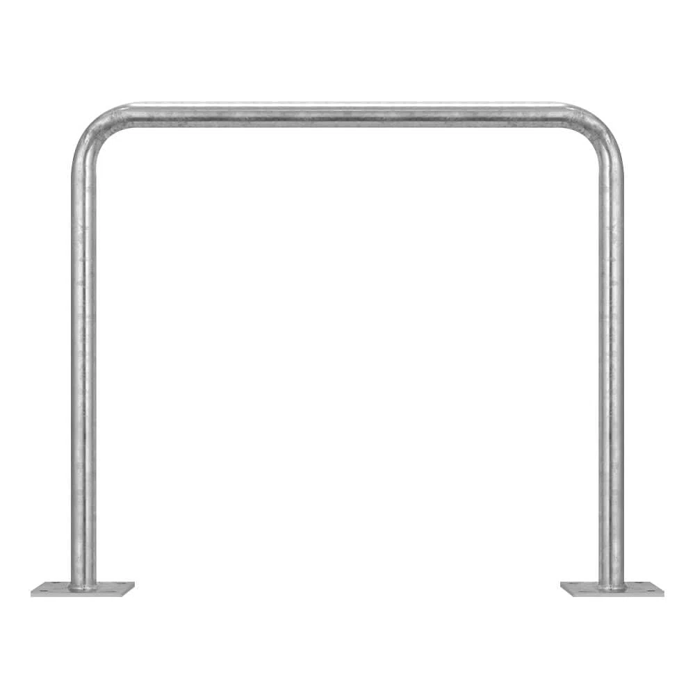 ROBUSTO Wegesperre, feuerverzinkt, aufdübeln, Stahl, Ø 4,2 cm, 90 x 80 cm, Art.-Nr. 70761 | Anlehnbügel | Fahrradanlehnbügel | Fahrradbügel
