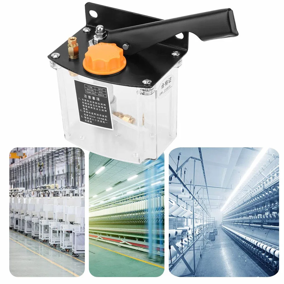 Manuelle Schmierölpumpe HP-5R, Pumpe Diverse andere Pumpen und Zubehör 650CC 4mm Rechtsbetriebener Schmieröler für CNC-Stanzdrehmaschine-Fräsmaschine