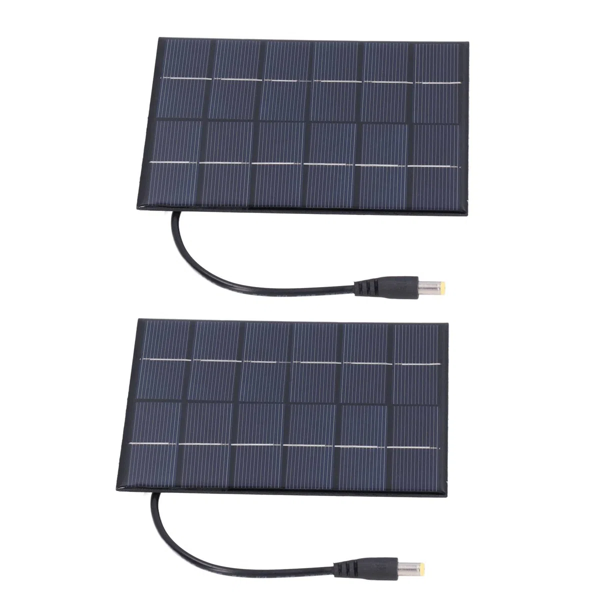 2W Solarmodul-Set mit 2 Polysilizium Solarpanel 6V 330mA Ladegerät für 3,7V Akku Outdoor Aufladung Tragbar Wetterfest 13,5x11cm Effizient Einfache Installation