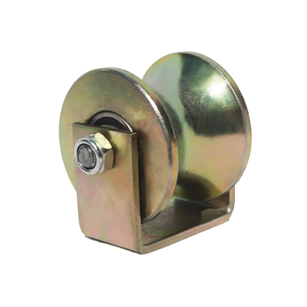 Rundrohr U-förmiges Schienenrad U-förmiges Drahtseillager Führungsrad Tragfähigkeit 500 kg (Size : U40mm)