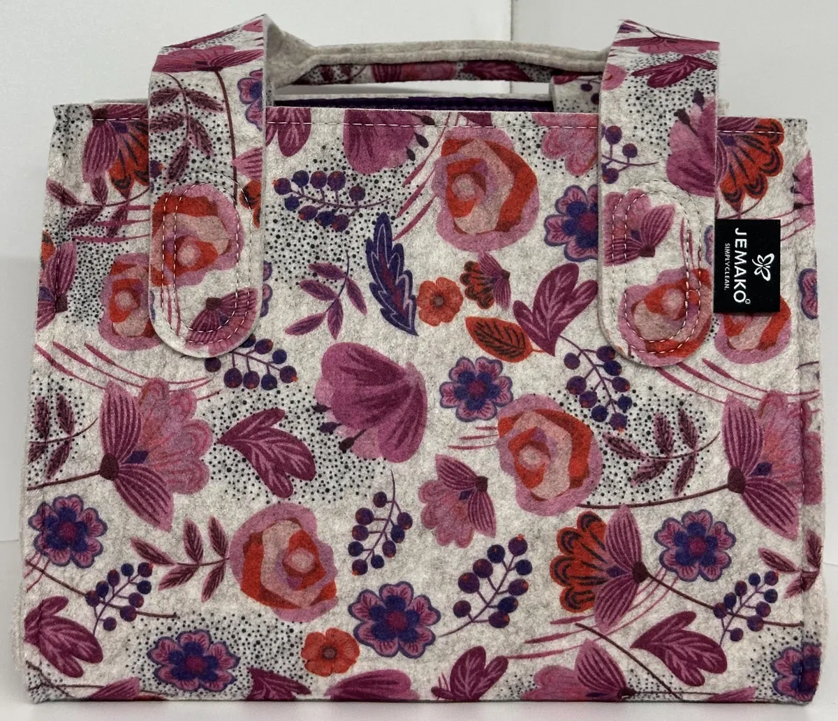 Jemako Filztasche Blumen rose Gr. S - 32x24x20cm -
