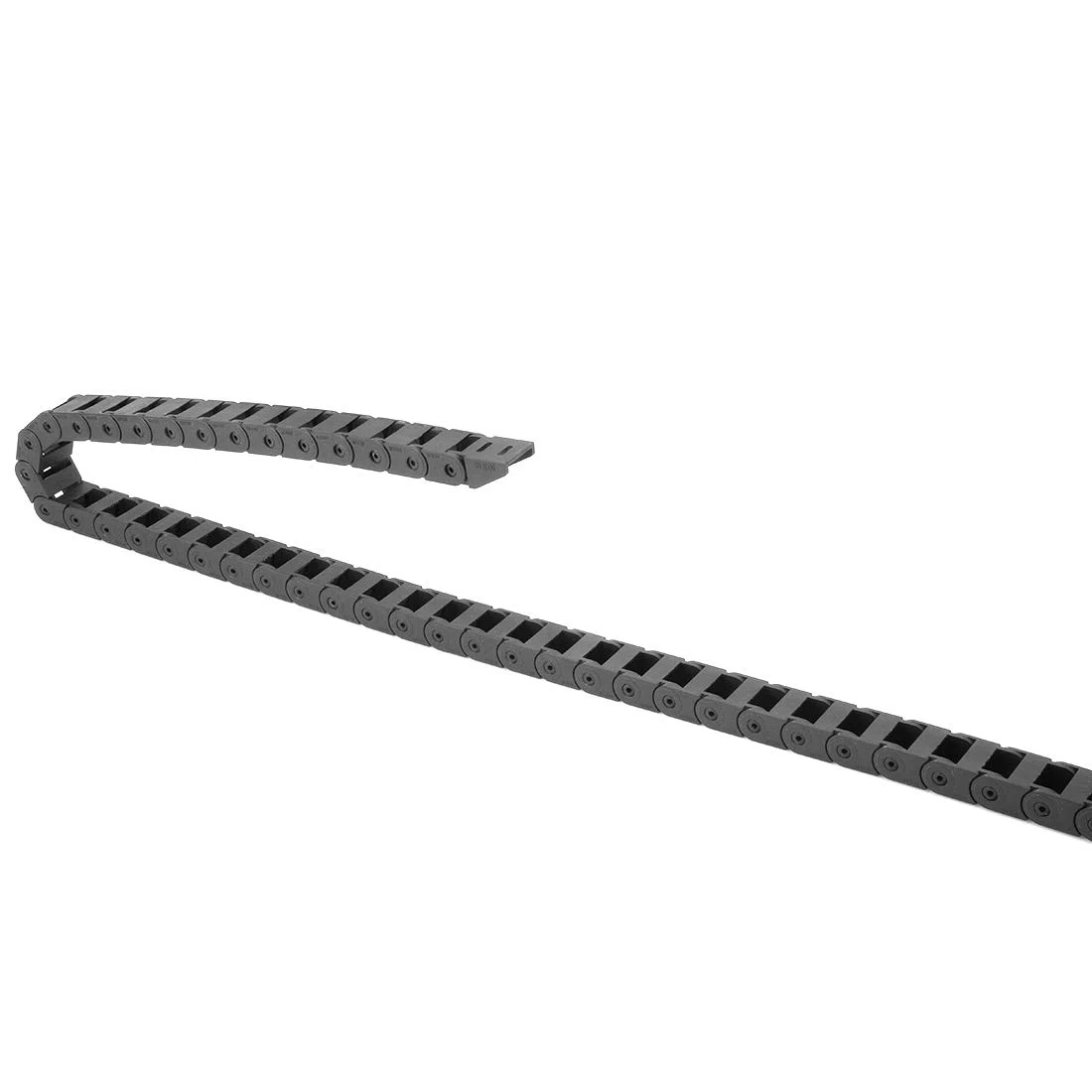 sourcing map 1.5 Meter Schleppkette Kabelträger Geschlossen Typ m Endanschlüsse R18 10X15mm