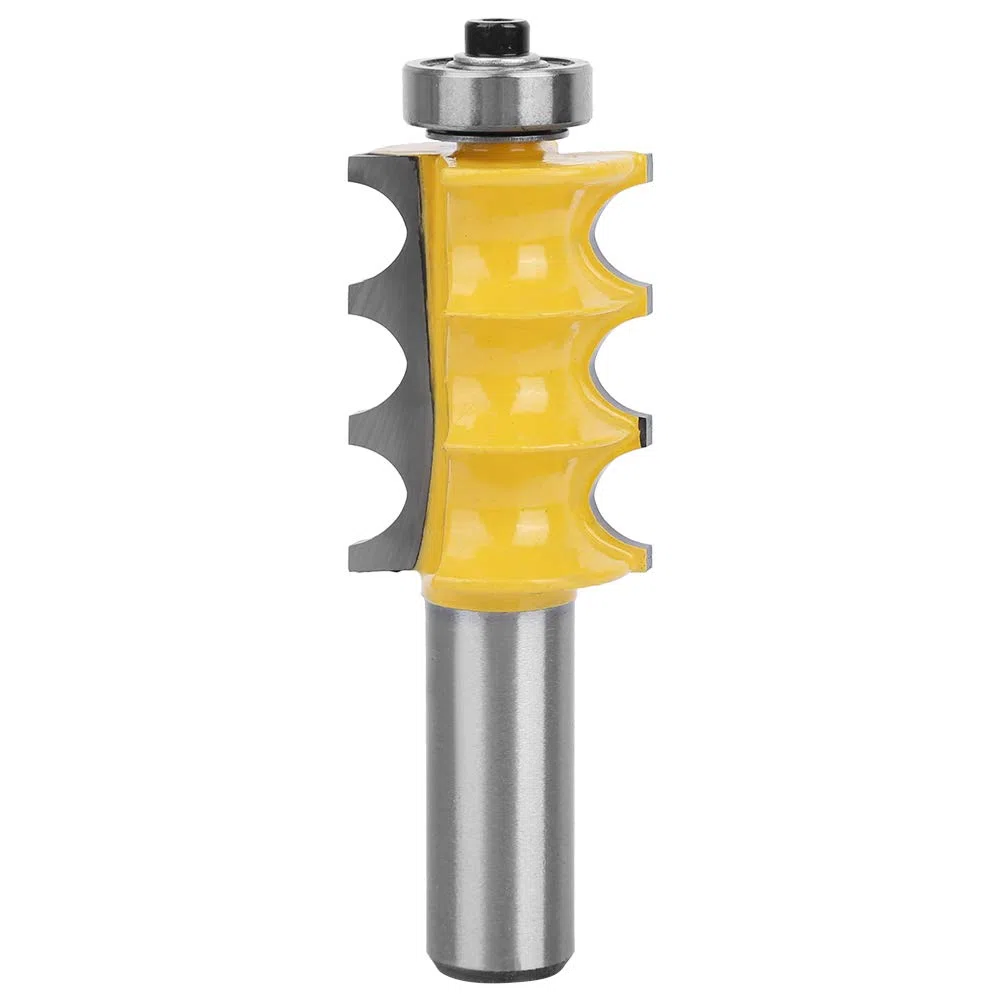 Fräser-Set, Perlenform-Fräser, 3/16 Zoll Radius, Dreifacher Perlen-Zierleisten-Fräser, 1/2 Zoll Schaft, Holzbearbeitungswerkzeug