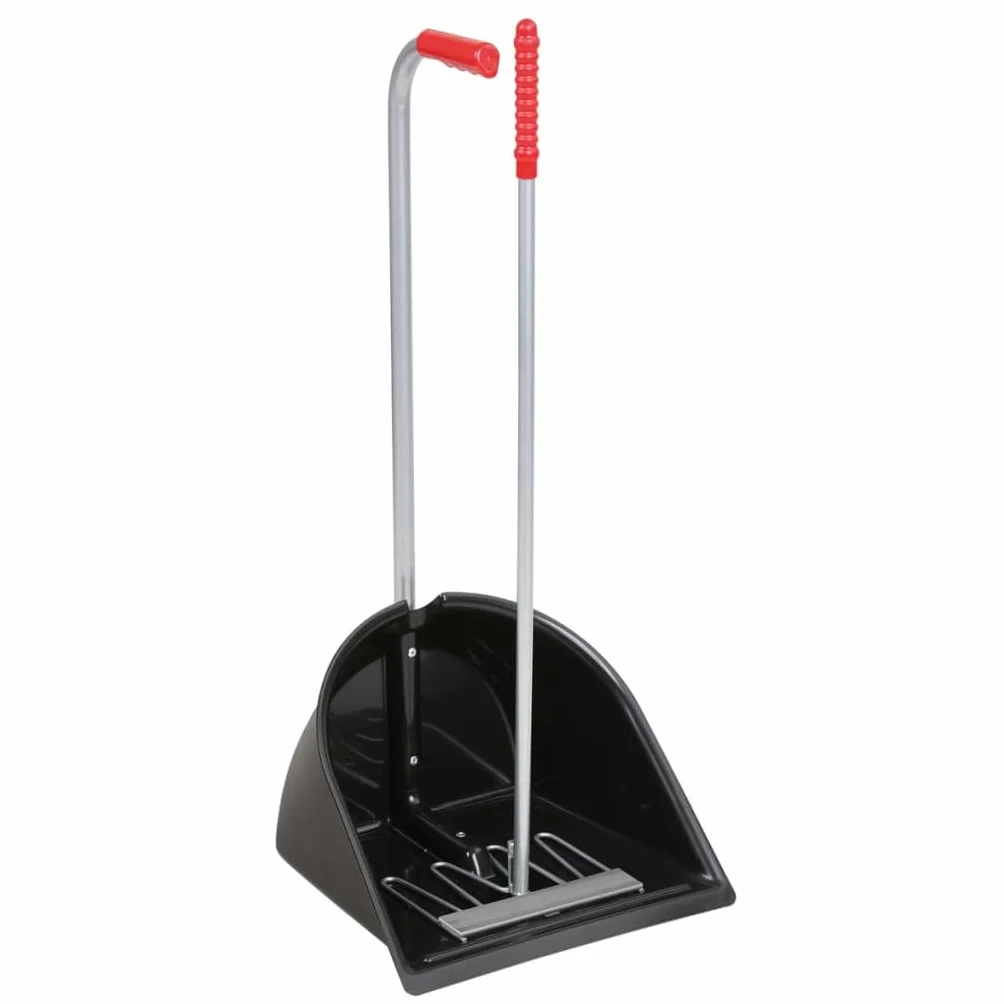 KERBL Mistboy schwarz (Höhe 90 cm, Mistkratzer für die Reinigung von Pferdeboxen/Transporter/Paddock, Bollensammler, Stallboy) 324107