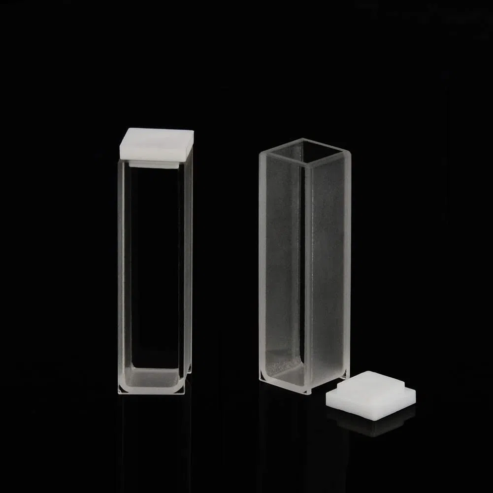 Quarz KüVette, Spektralphotometer KüVetten 10 mm Pfad Länge, 45 mm HöHe, 3,5 Ml Kapazität - 4 Stücke