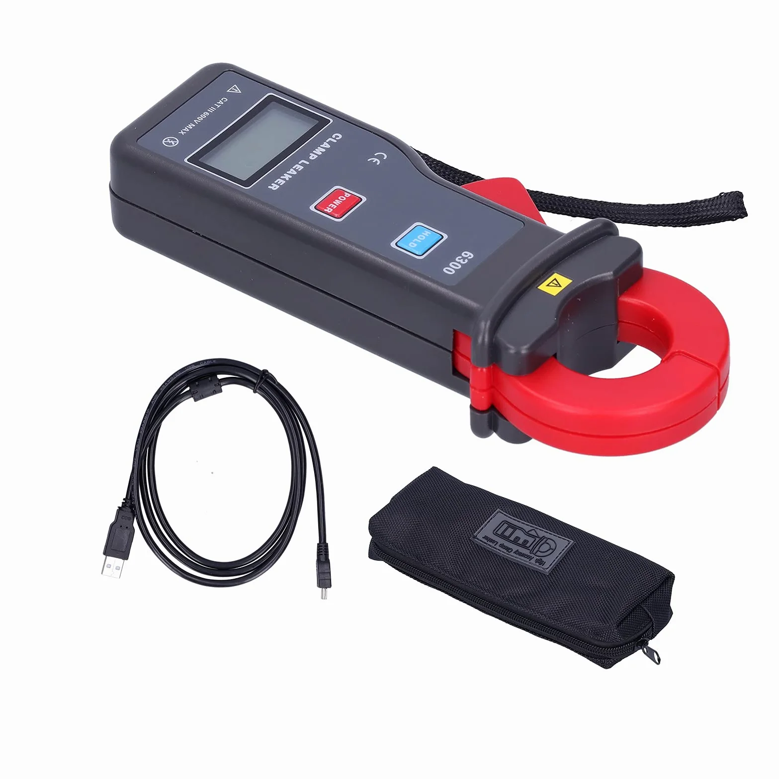Strommesszange Zangenstrommesser LCD-Anzeige Leckstrom Zangenmultimeter mit USB-Schnittstelle