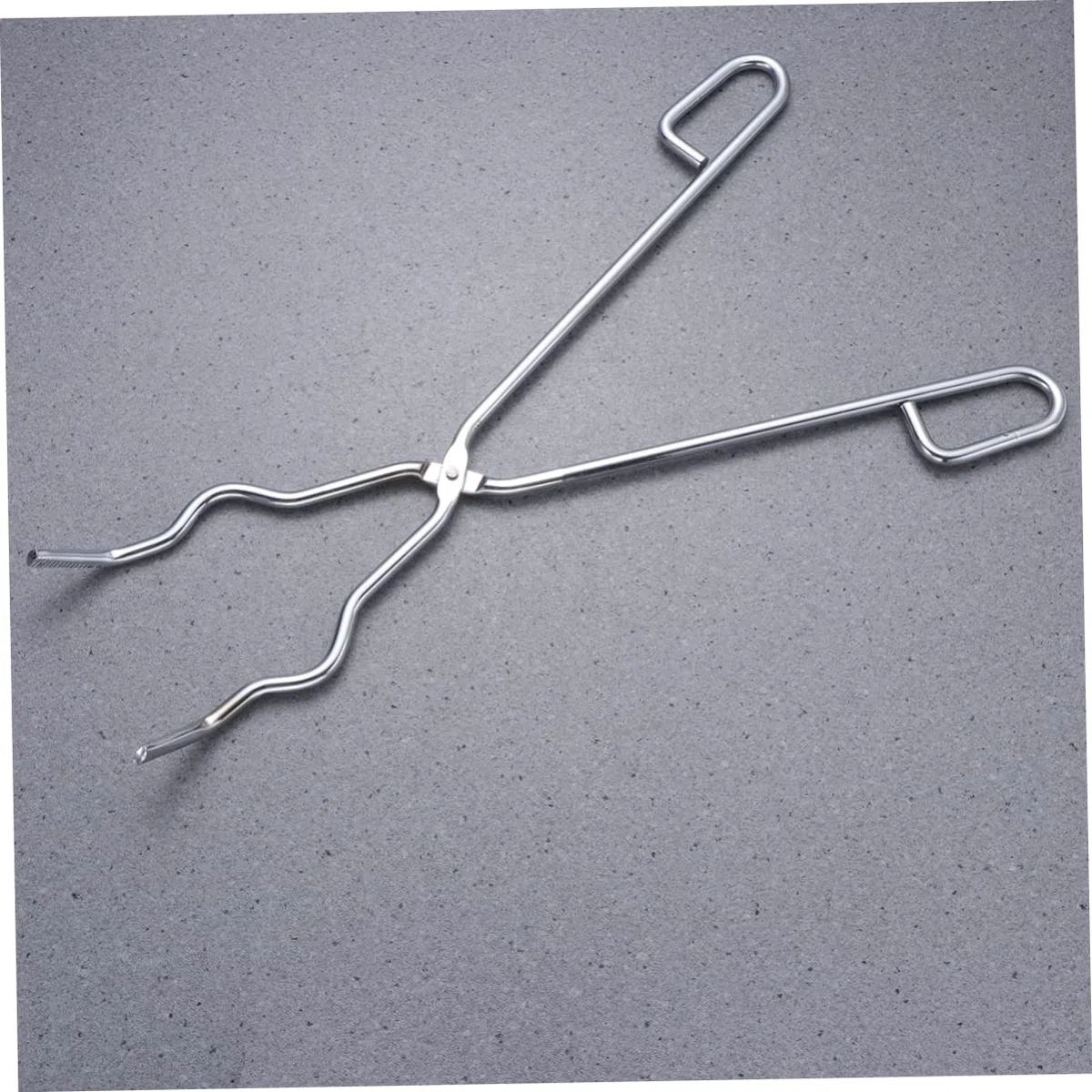 iplusmile Chromstahl-kratzzange Mit Rutschfestem Griff Hitzebeständig Für Tiegel Kolben Und Bechergläser Langlebiges Laborzubehör in Silber