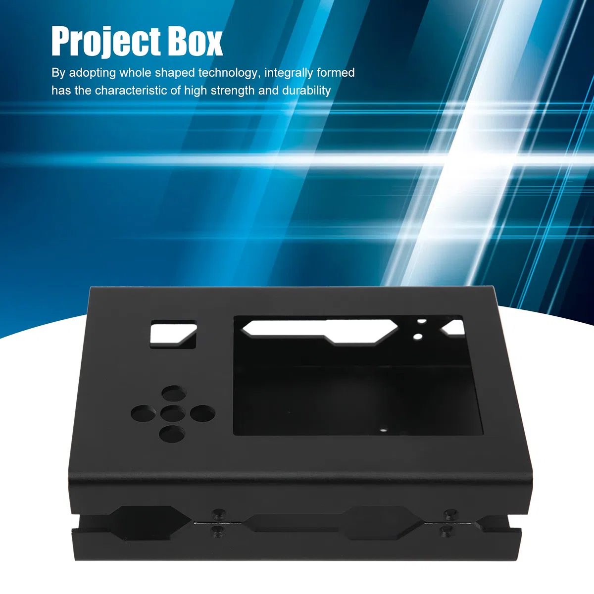 Portapack H2-Gehäuse, Hackrf One Portapack H2-Gehäuse, Projektboxen für Elektronik, Aluminiumlegierungsgehäuse, Aluminiumgehäuse, Projektbox, schwarzes Metallgehäuse für