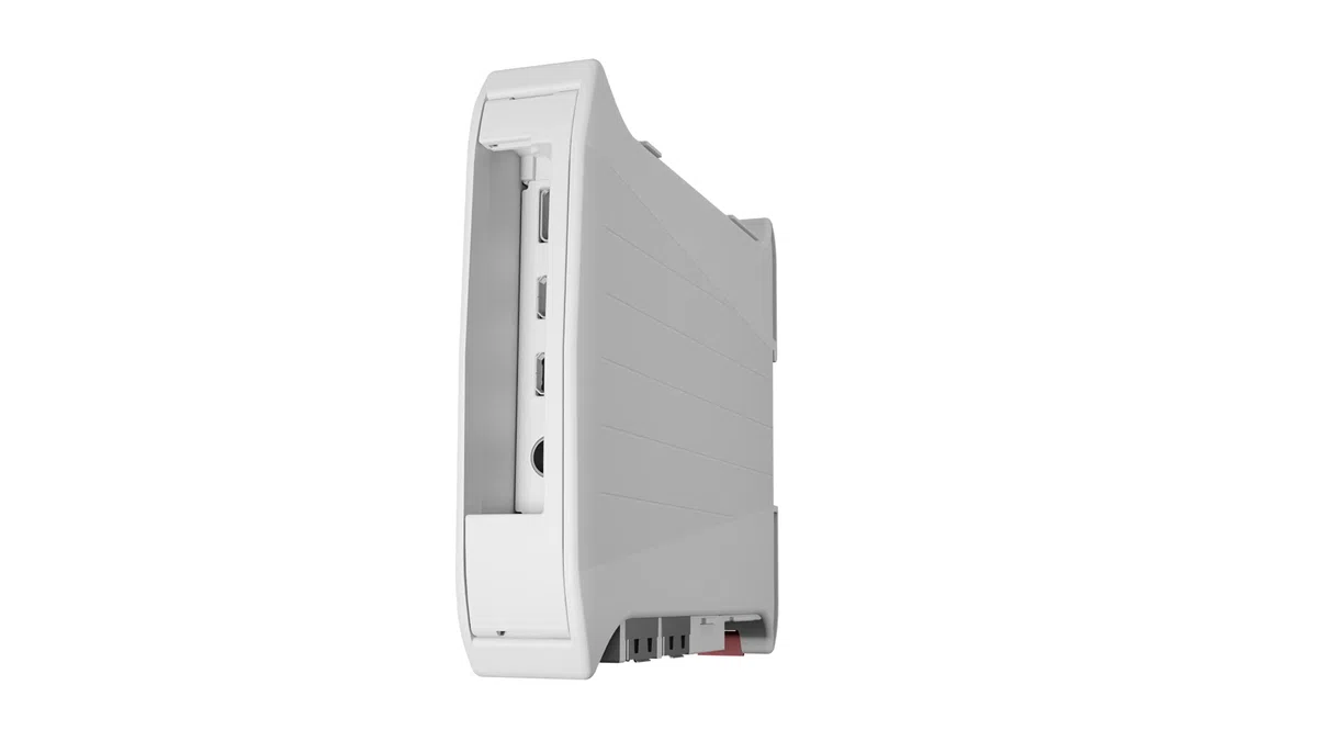 Kunststoffbehälter für Embedded Karte Typ Raspberry PI 4 B mit DIN-Schienen- oder Wandbefestigung
