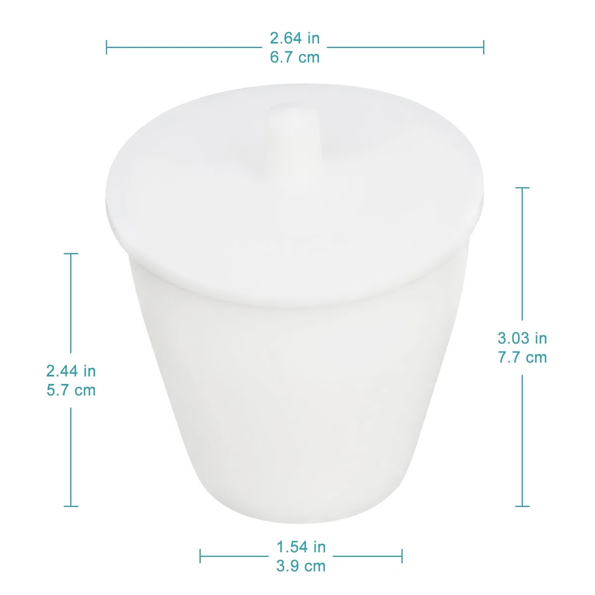 stonylab PTFE Tiegel, 100 ML High Form PTFE Tiegel Becher mit Deckel, Säure- und Laugenbeständig, Hochtemperaturbeständig, für Laborforschung