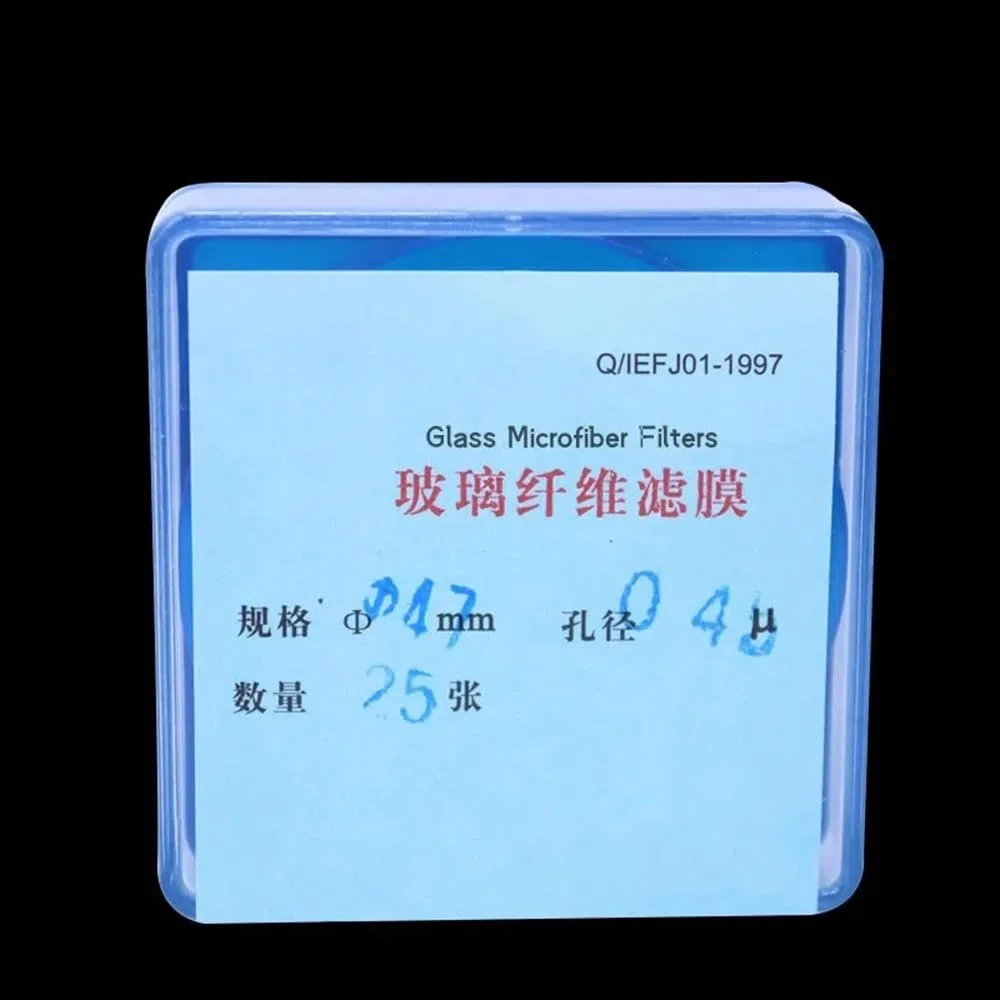 Glasfaserfilter Durchmesser 47 mm Porengröße 0,22/0,45/0,7/1,0/1,2/1.6um 25 Kreise Superfine GF Filterpapier Staubmembran(0.7um)