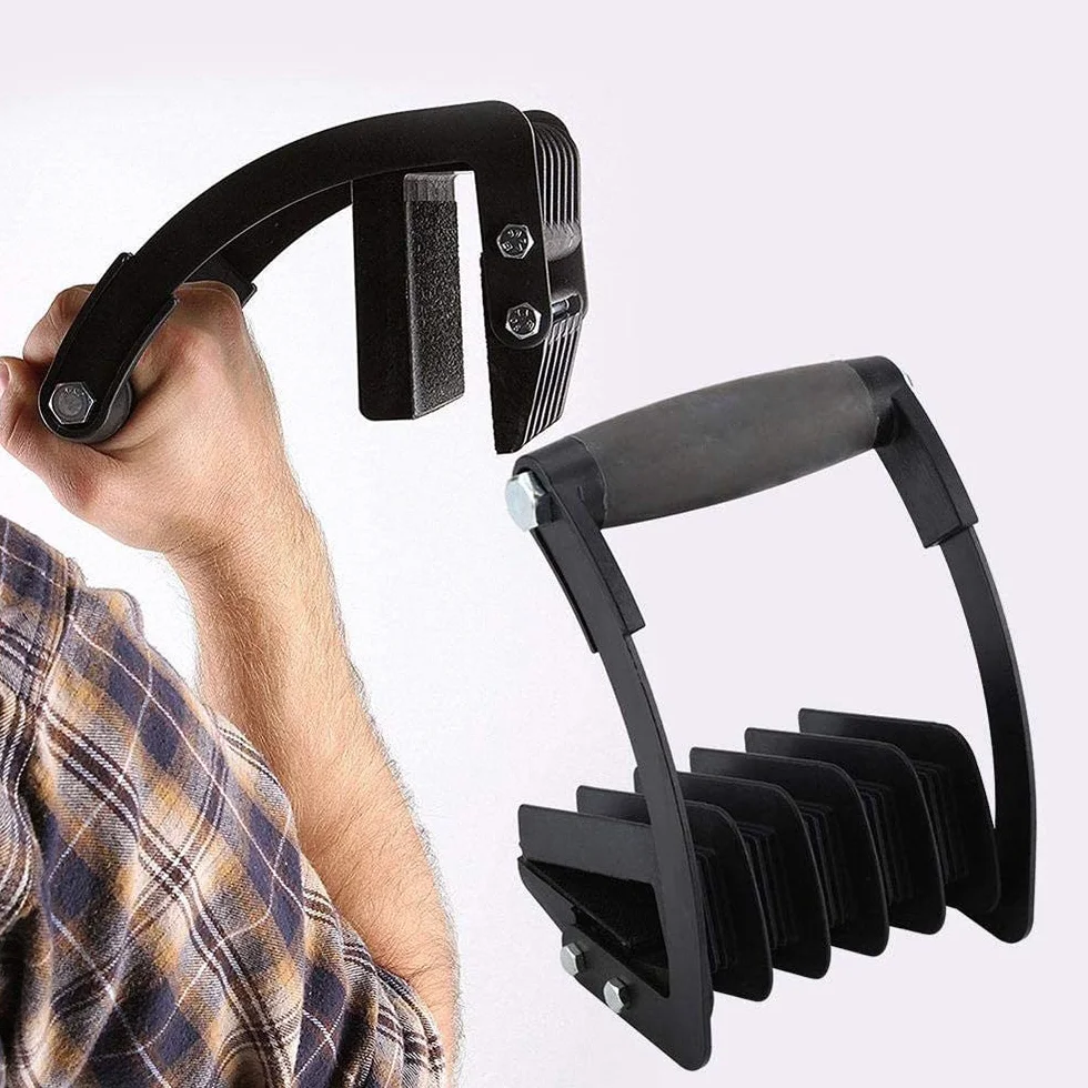 Plattenträger, Heber für Gipskartonplatten, Einfacher Paneelwagen-Greifer, praktischer Brettheber, Griff für Sperrholz oder Rigipsplatten, Trägerwerkzeug Ergonomisches Griff (Schwarz)