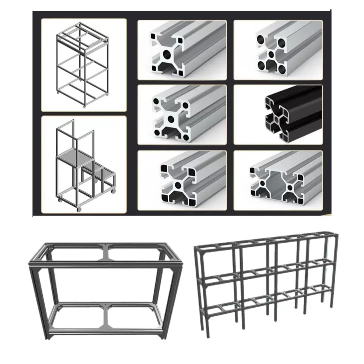 AluProfil 3060 Alu Profil 1000mm T Typ Schwarz Aluminium Profile 30x60 Europäischer Standard Eloxierte Linearschiene Extrusion 1 Stück, für DIY 3D Drucker und CNC