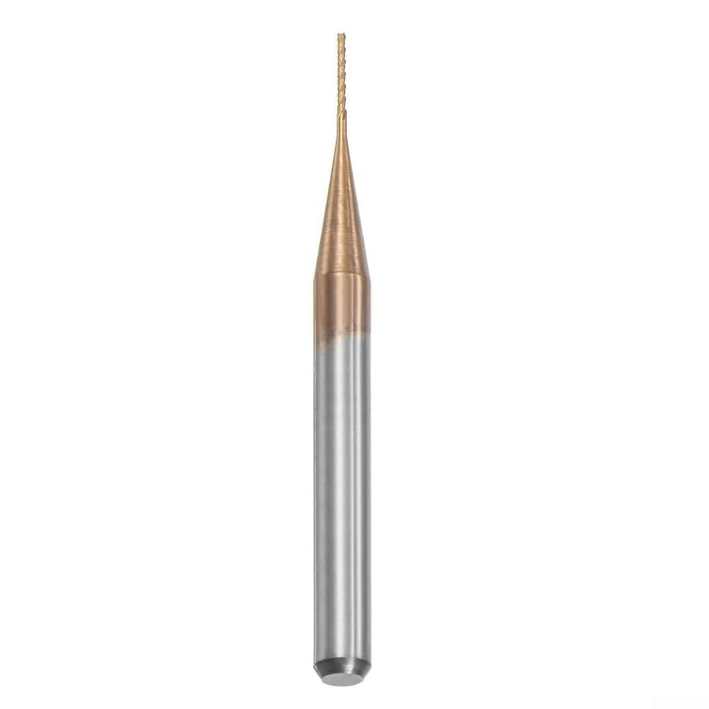0,5 mm x 4 mm beschichteter Hartmetall-Schaftfräser für CNC- und PCB-Bearbeitung, 3,175 mm Schaft-Fräser für Holz, Kunststoff, MDF, Kohlefaser, Fiberglas