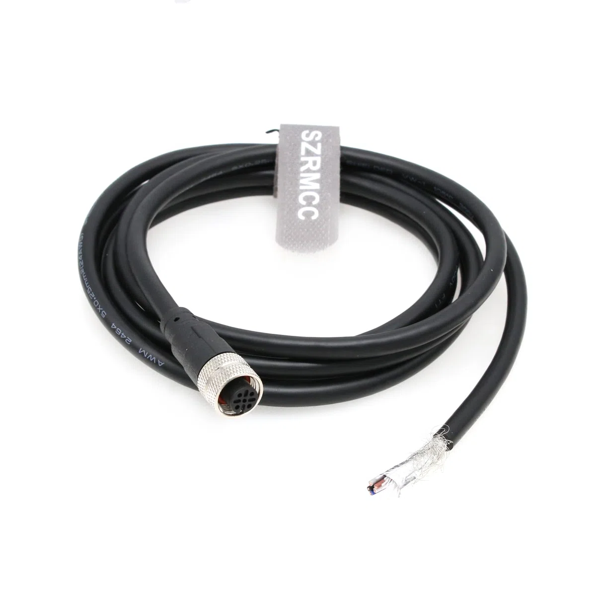 SZRMCC M12 A Code 5-polige Buchse auf Öffnen Sensorkabel IO-Link Geschirmtes Elektrisches Kabel für EtherCAT Profinet Master-Modul, Industrielle Automatisierung (5m)