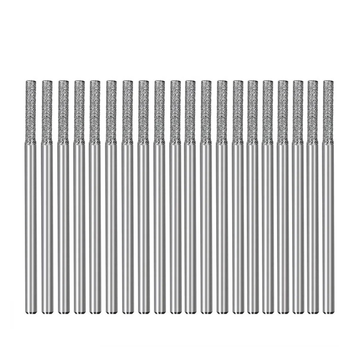 2,35mm Schaft Diamant Schleifen Nadel Gravur Carving Polieren Dreh Werkzeug Set for Hartmetall Grate Werkzeuge Hand Werkzeuge(20pcs 2.0)