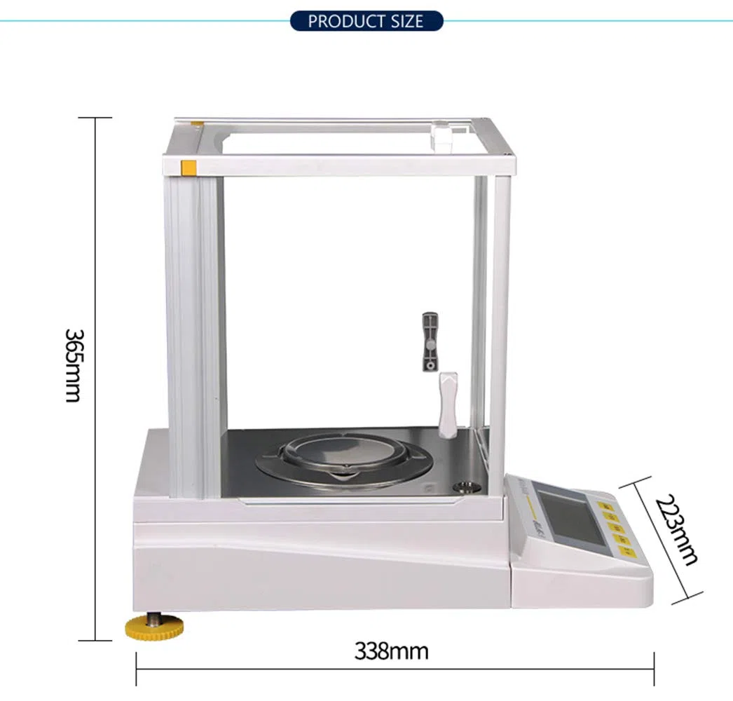 Hanchen Analytical Balance 210 g x 0,0001 g Hochpräzise Analysenwaage Digital Balance Skala für Labor Apotheke 220V Manuelle Kalibrierung