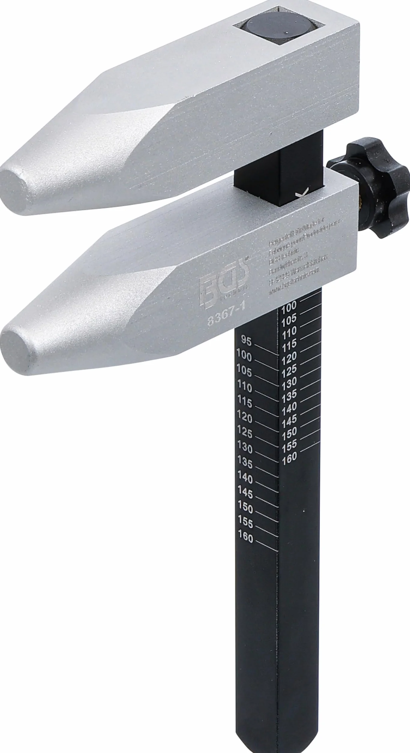 BGS 8367-1 | Lochkreis-Messschieber, Aluminium-Ausführung | Lochkreis-Messlehre | Lochkreismesser