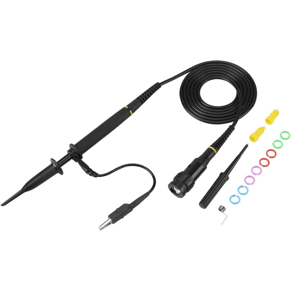 Oszilloskop-Tastkopf-Set, P4060 Hochspannung 2000V 60MHz 1:100 Dämpfung Oszilloskop Probe Kit Digitale Clips Oszilloskopsonde, Universal Oszilloskop Sonde mit Zubehör,für BNC Kopfoszilloskop