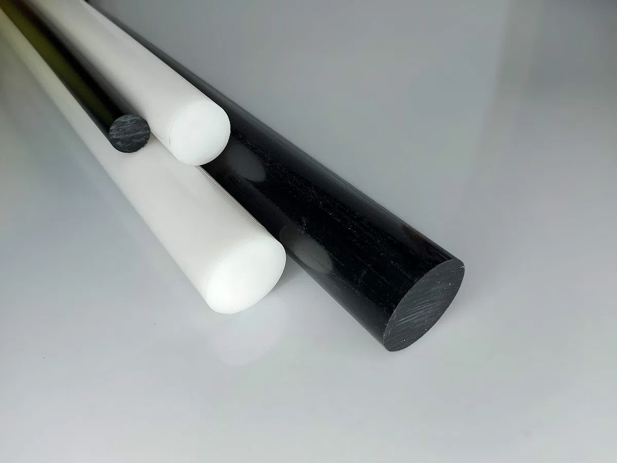 Rundstab aus POM schwarz Ø 65 mm, Lang 250 mm Kunststoffrundstab