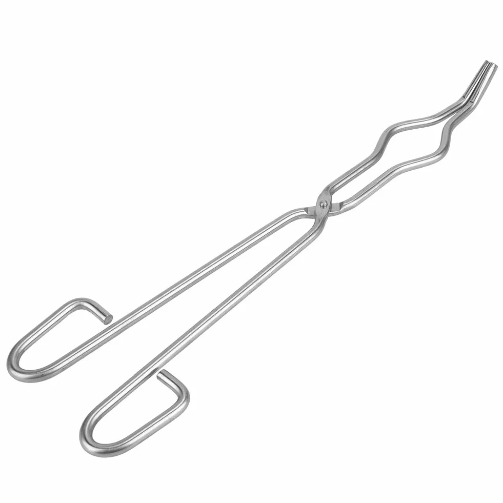 Asixxsix Hochwertige Edelstahl-Tiegelzange, Becherhalterzange für das Chemielabor, 35 Cm (400mm)