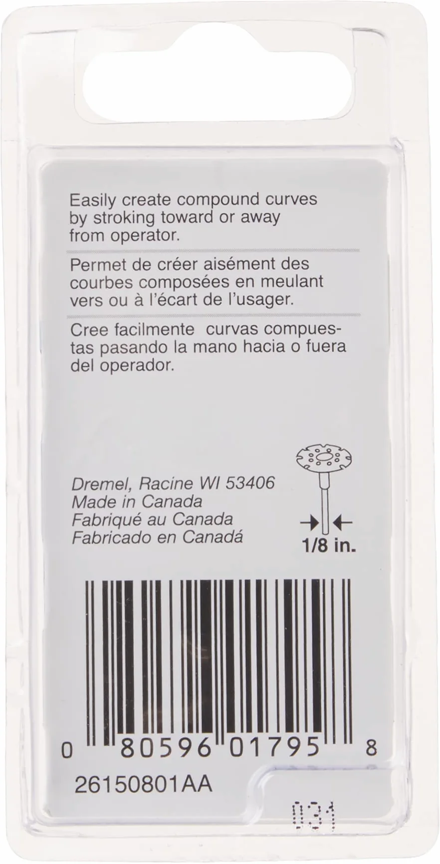 Dremel 801 Hartmetall-Rotationswerkzeug.