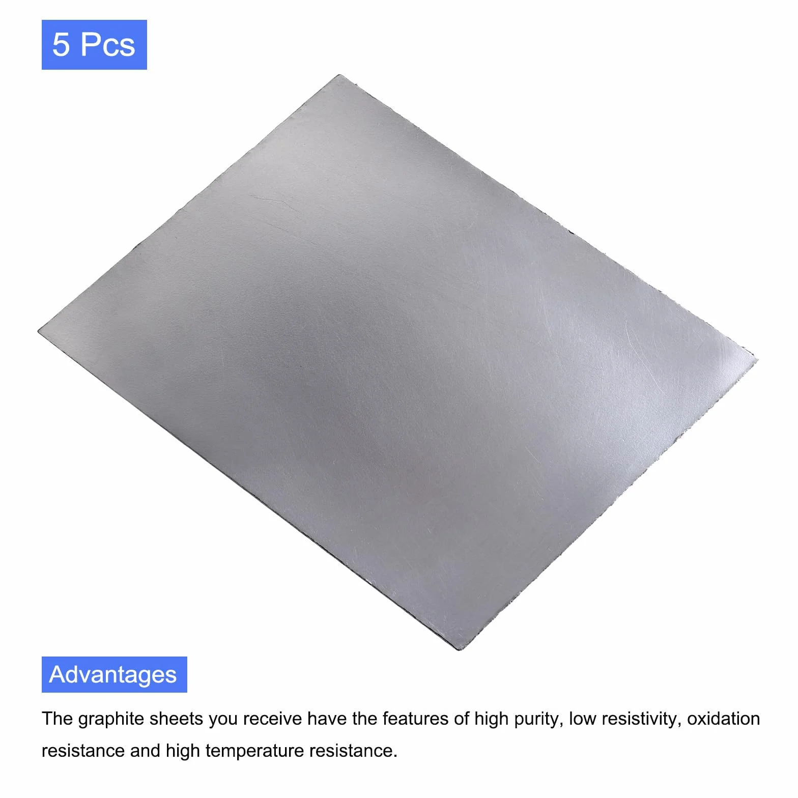 PATIKIL 5 Stück Graphit Flexibel Folie Dichtung Blatt Papier Ersatz 250x200x1mm