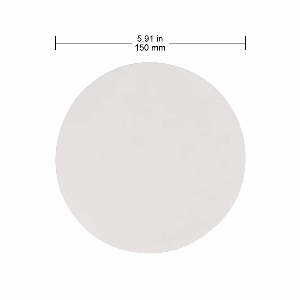 Labasics Quantitative Filterpapier Kreise, Zellulose Filterpapier mit 150mm Durchmesser und Einer Filtrationsgeschwindigkeit von 20 Mikron, Packung mit 100 Stück