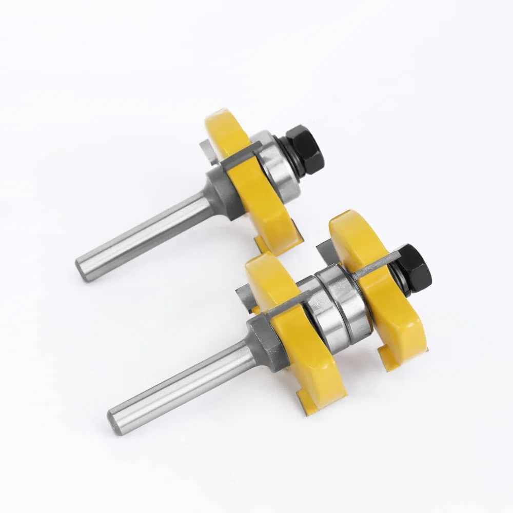 2er-Set 8-mm-Schaft Nut- Und Federfräser-Set Stock 1-1/2 Zapfenfräser
