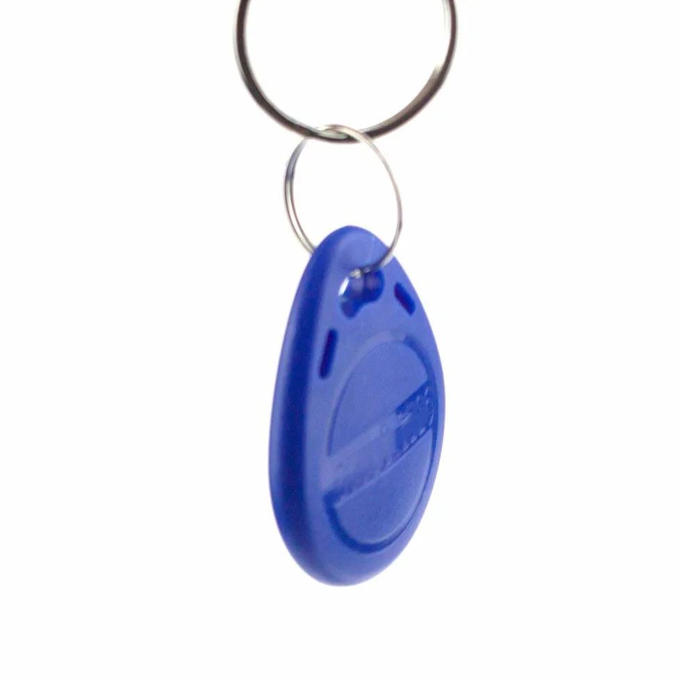 YAVIS EM4305 50 x RFID Transponder Chipschlüssel Beschreibbare Schlüsselring 125KHz Nähe EM ID Karte Etikett Token keyfob, Farbe Blau