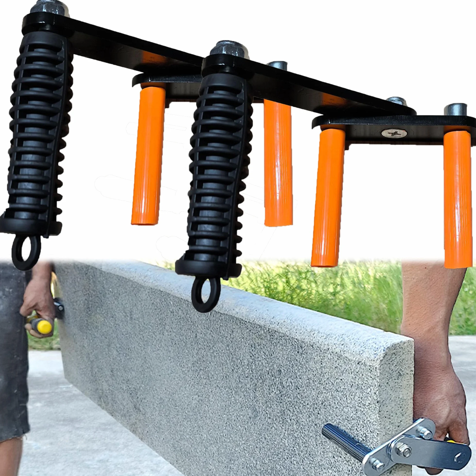 2x Plattenträger mit Tragegriff, Plattenhalter Greifer für Trockenbau Gipskartonplatten Holzplatten Sperrholzplatte, Board Lifter Eisen Gripper Panel Carrier Plattengreifer für Transport