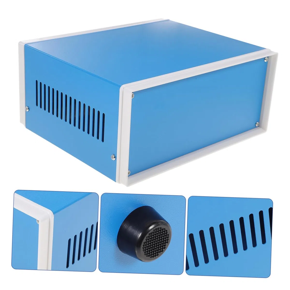 Cabilock Aluminium Elektrokasten Wetterfestes Gehäuse Für Elektronikprojekte Vielseitige Transportbox Für Elektrische Geräte Einfache Installation Langlebig