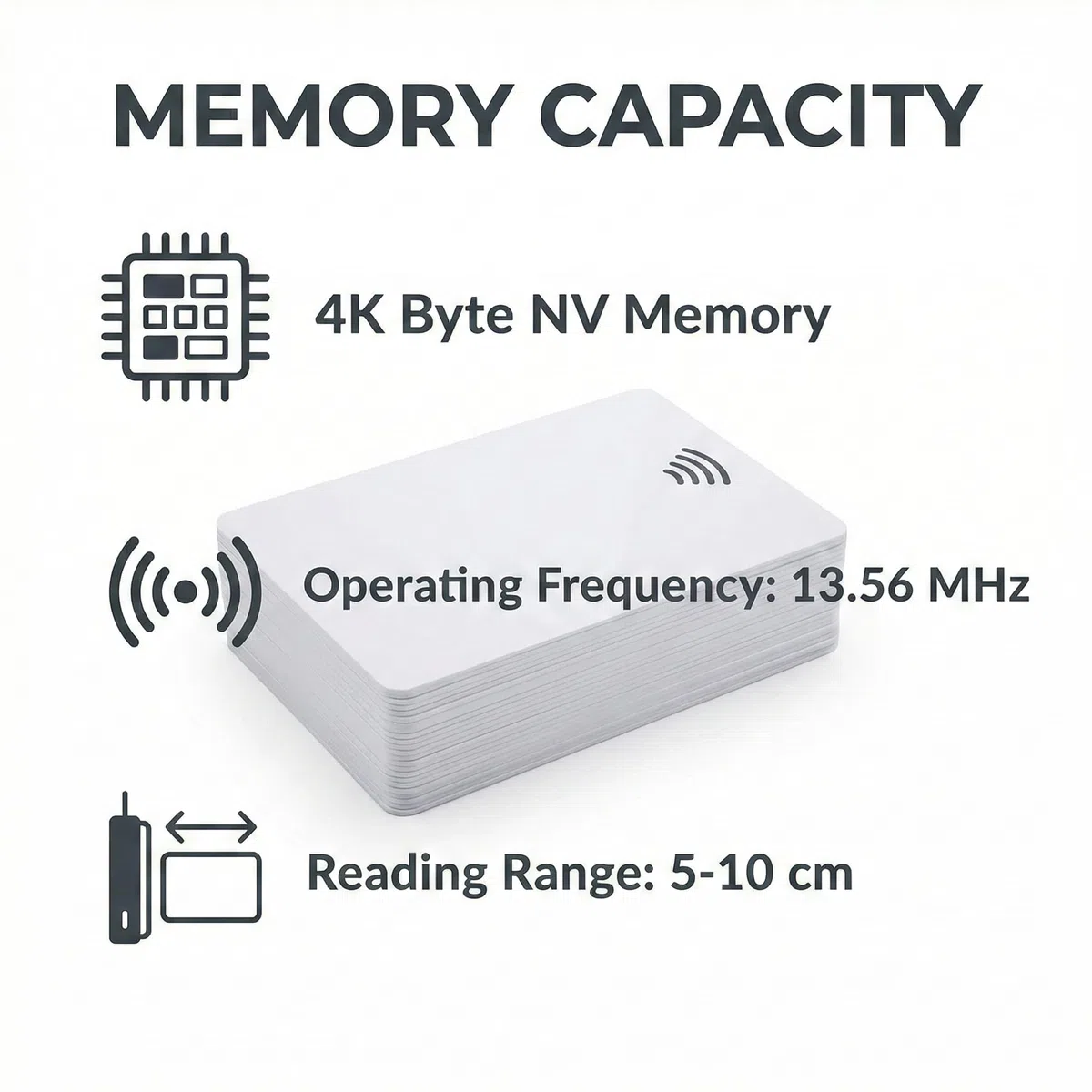 13,56 MHz Betriebsfrequenz RFID Karte EV1 4K Byte Speicher 7-Byte-UID Chipkarten (10)