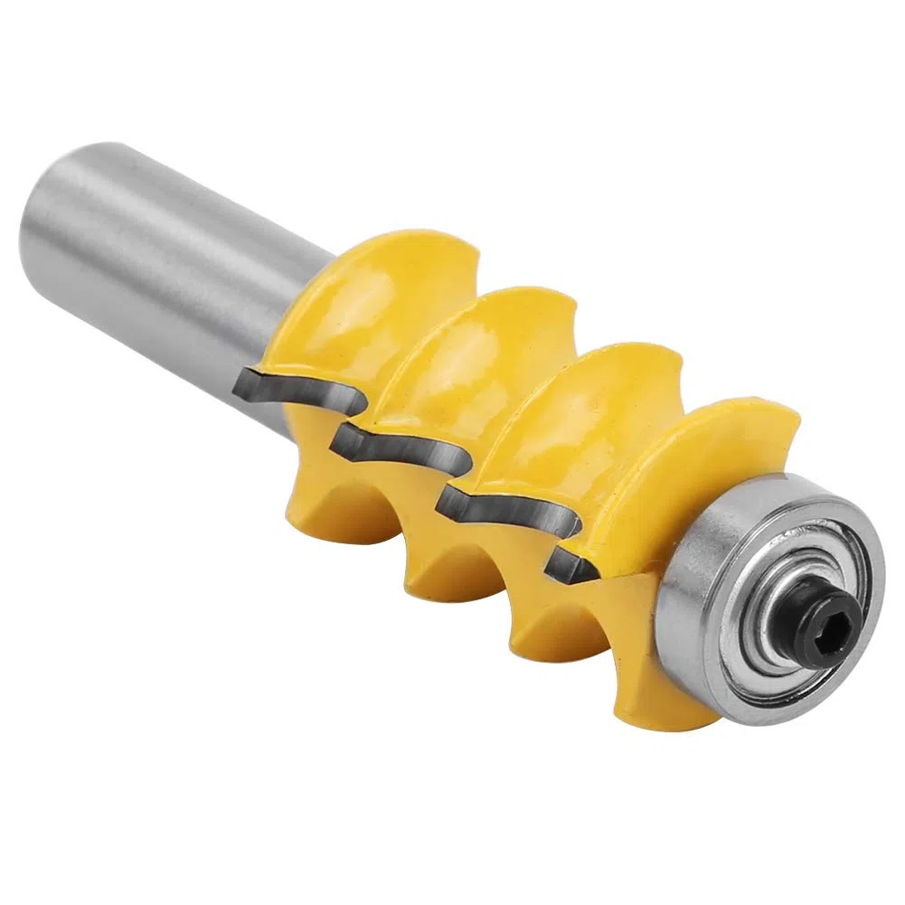 Fräser-Set, Perlenform-Fräser, 3/16 Zoll Radius, Dreifacher Perlen-Zierleisten-Fräser, 1/2 Zoll Schaft, Holzbearbeitungswerkzeug