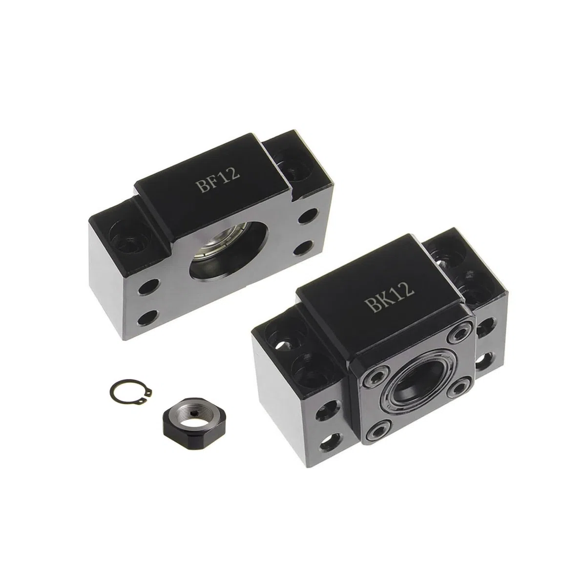 1 Satz BF12 + BK12 Schraubenstützen für SFU1605 Schraubenstützen-Lagergehäuse