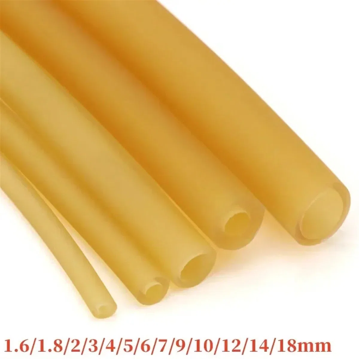 Gummischlauch Latex-Gummischläuche, 2, 3, 4, 5, 6, 7, 9, 10, 12, 14, 17, 18 mm ID x Außendurchmesser, hoch belastbar, elastisch, chirurgischer medizinischer Schlauch(10Meters,ID 9mm x OD 12mm)