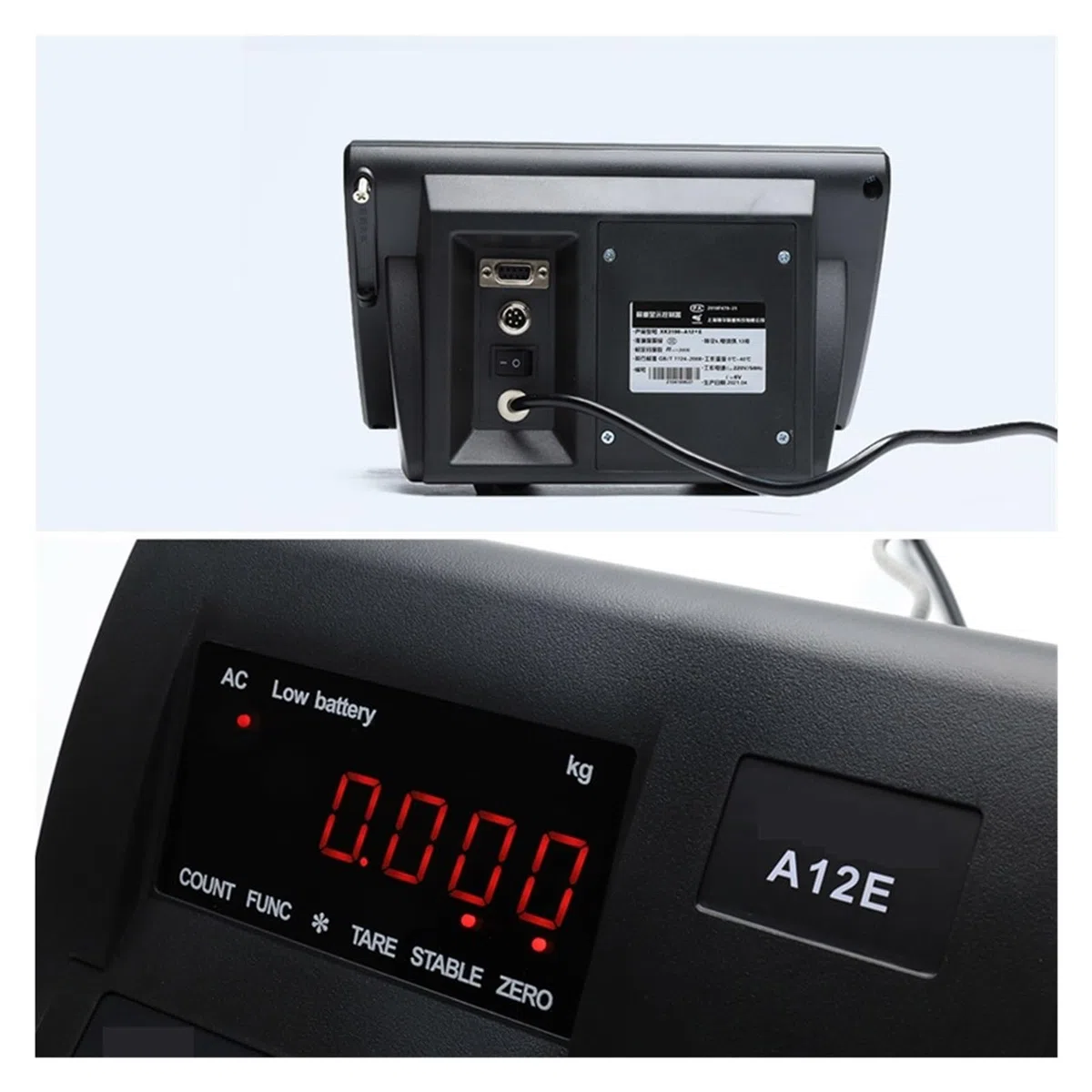 Waagenanzeige for elektronische Waagen A12 Wägezellen-Gewichtsanzeige mit LCD-Display Zuverlässige Daten
