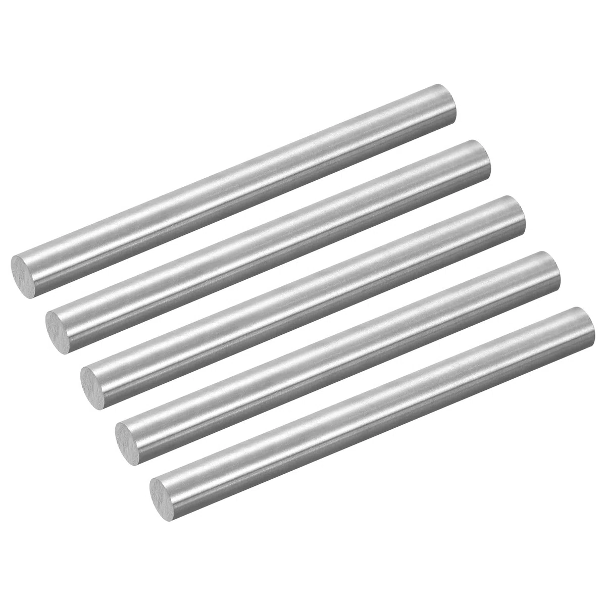 QUARKZMAN 5 Stück GR5 Titaniumstange Durchmesser 10mm 0.39" Länge 100mm 3.94" Metall Massiv TC4 Titaniumlegierung Rundstab Stange Für Modellflugzeug Autos Schiff Basteln Metallbearbeitung