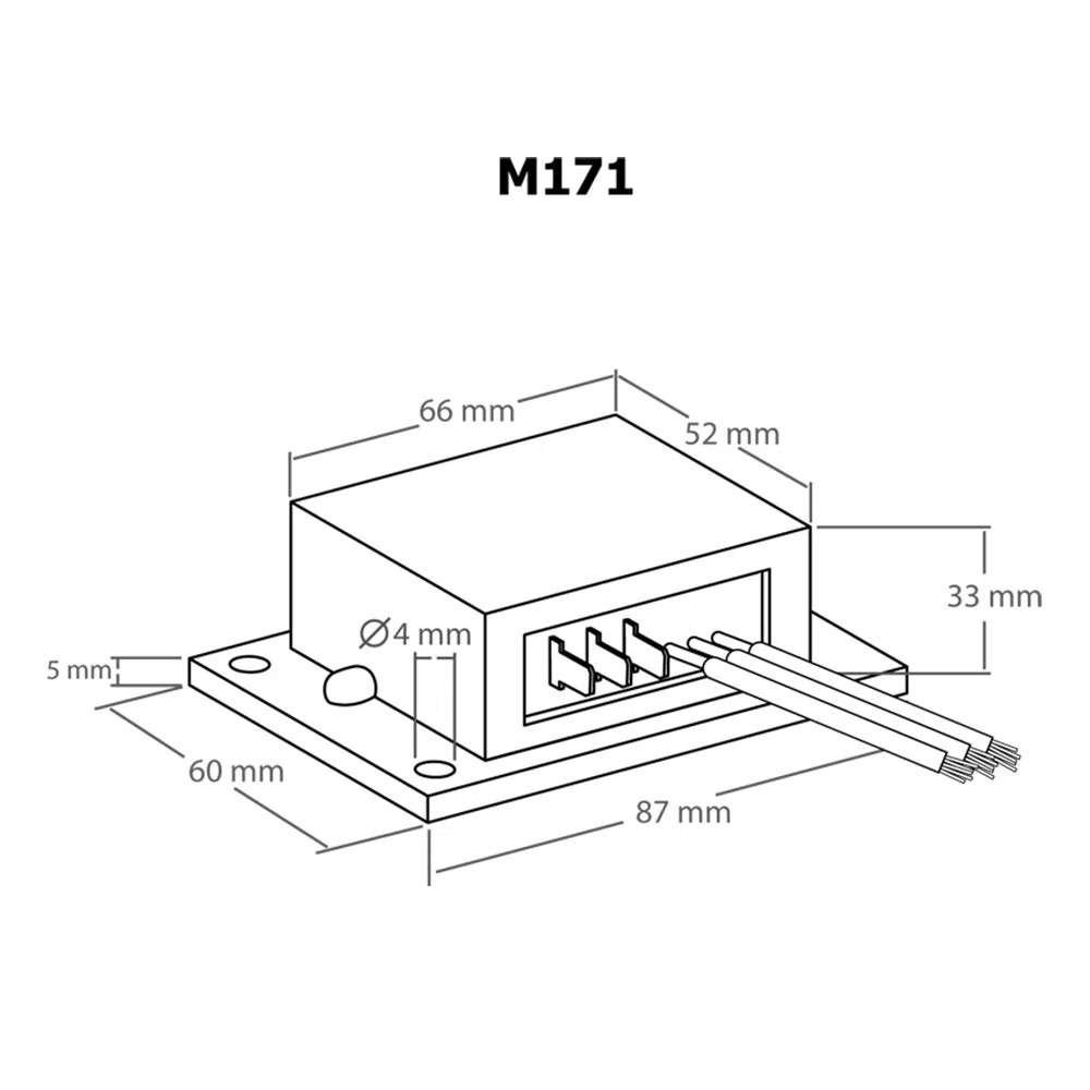 Kemo M171 PWM Leistungsregler 9 - 28 V/DC, max. 10A. Regeln von Gleichspannungslasten: Motoren, Glühlampen, Heizungen, LED's mit Vorwiderständen