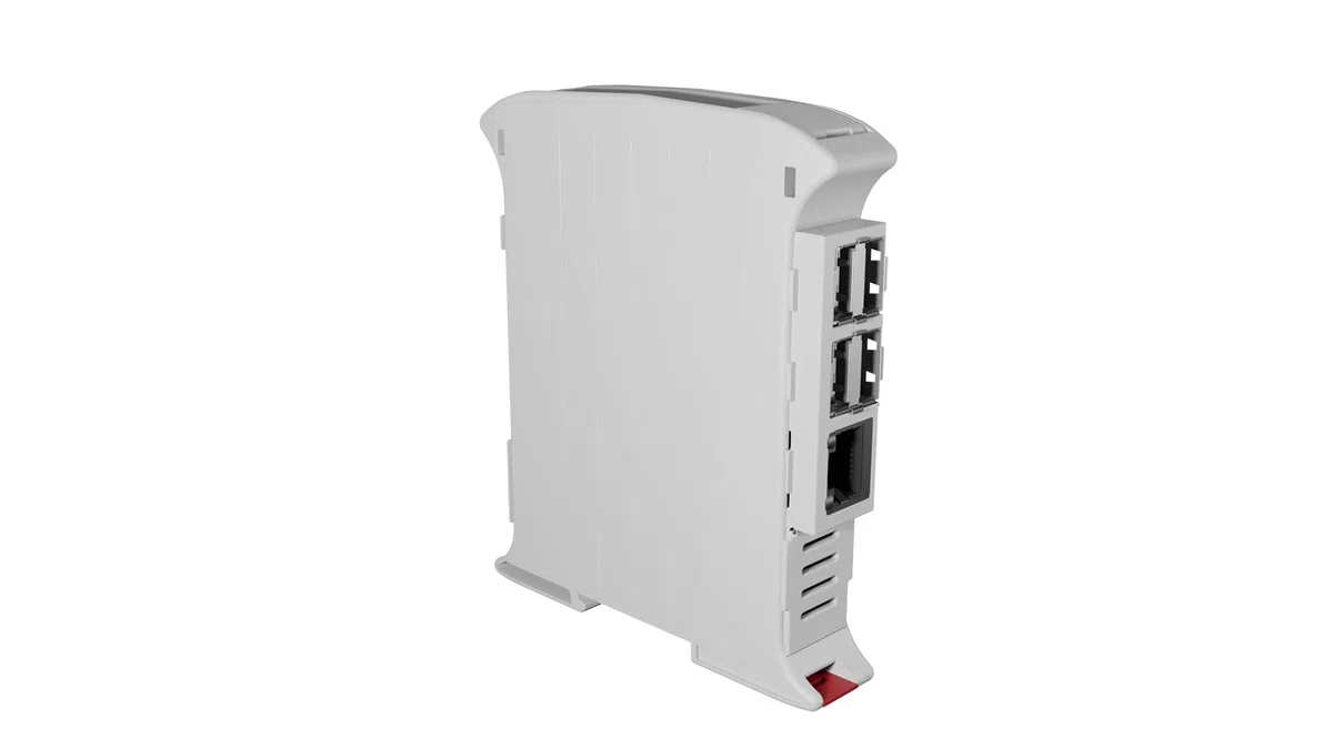 Kunststoffbehälter für Embedded Karte Typ Raspberry PI 4 B mit DIN-Schienen- oder Wandbefestigung