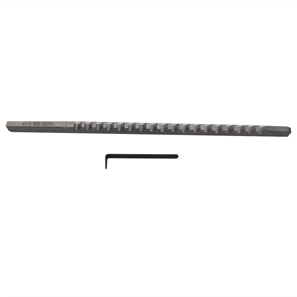 3 mm Push-Type Keilnut-Räumnadel, A1, metrische Größe, HSS-Keilnut-Schneidwerkzeug, Messer for CNC-Fräser, Metallbearbeitung