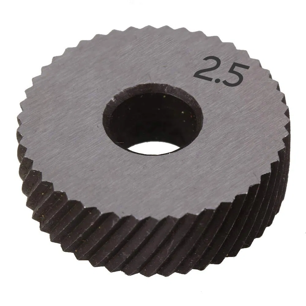 YIJIAN Pair of 2.5mm Wälzfräser Rad Rändelrad Strukturierter Knurled Lathe Prägeradabschnitt Werkzeugmaschinen Zubehör Rändelfräswerkzeuge