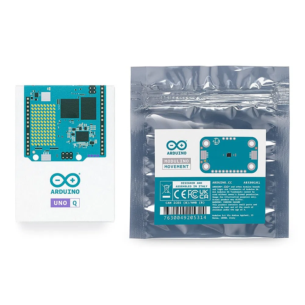 Arduino® UNO™ Q 4GB Modulino® Movement Bundle: IMU-Bewegungs- & Orientierungserfassung