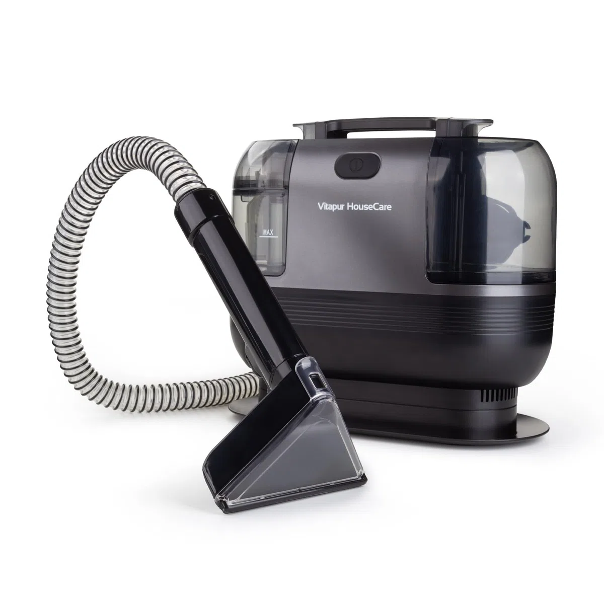 Tiefenreiniger Vitapur PRO - 350W-Motor, HEPA-Filter, duale Tanks für sauberes&schmutziges Wasser, vielseitige Aufsätze für die gründliche Reinigung von Teppichen, Polstern&Autositzen