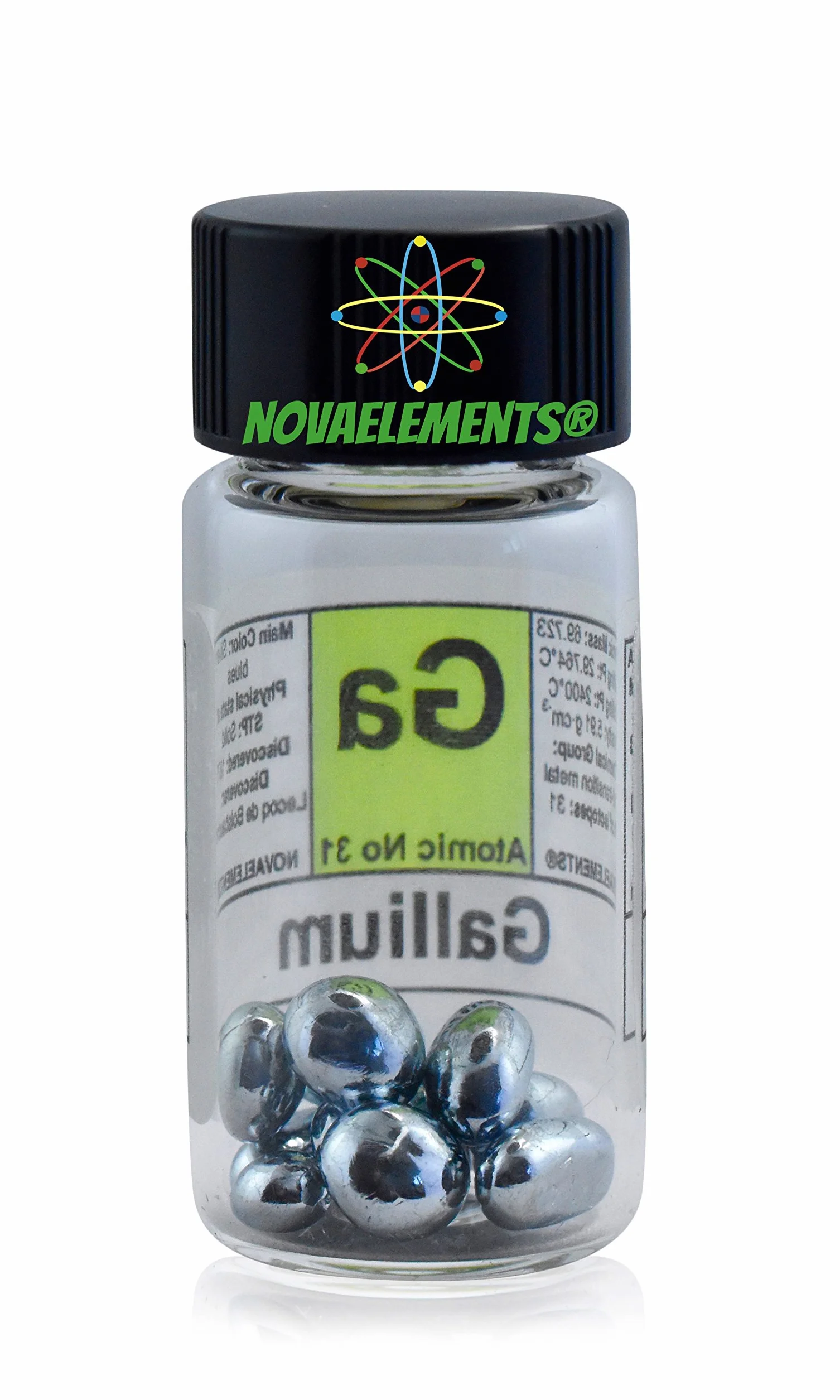 Gallium Metall Element 31 99,997% 5g in Glasampulle - Gallium Metal Element 31 5g 99,995% aus Glas