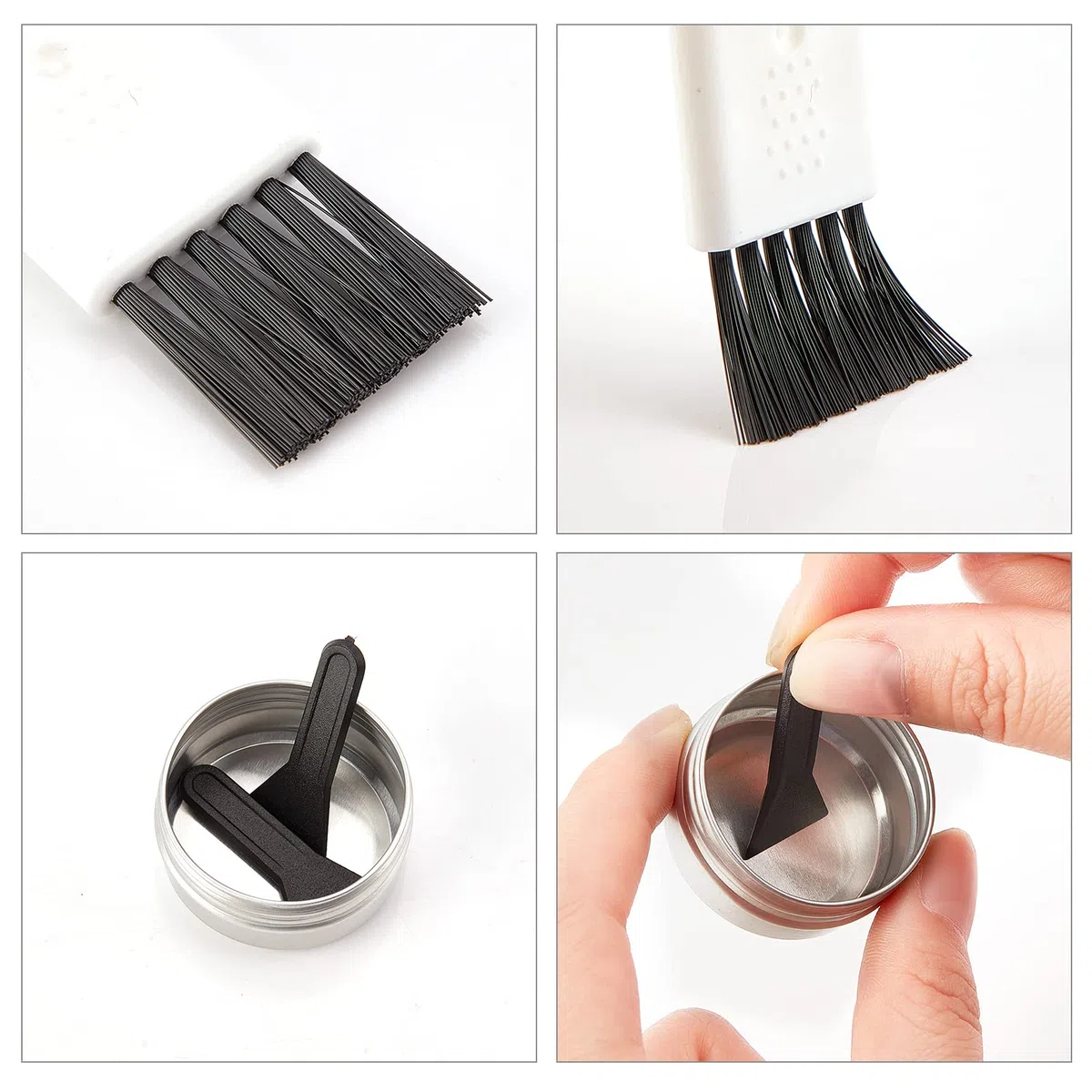 GORGECRAFT 23-Teiliges Pollenschaber-Set Für Grinder, Einschließlich Reinigungsbürste, Pollenschaber, Edelstahl-Laborspatel, Mikroschaufel Und 10-Ml-Aluminiumglas