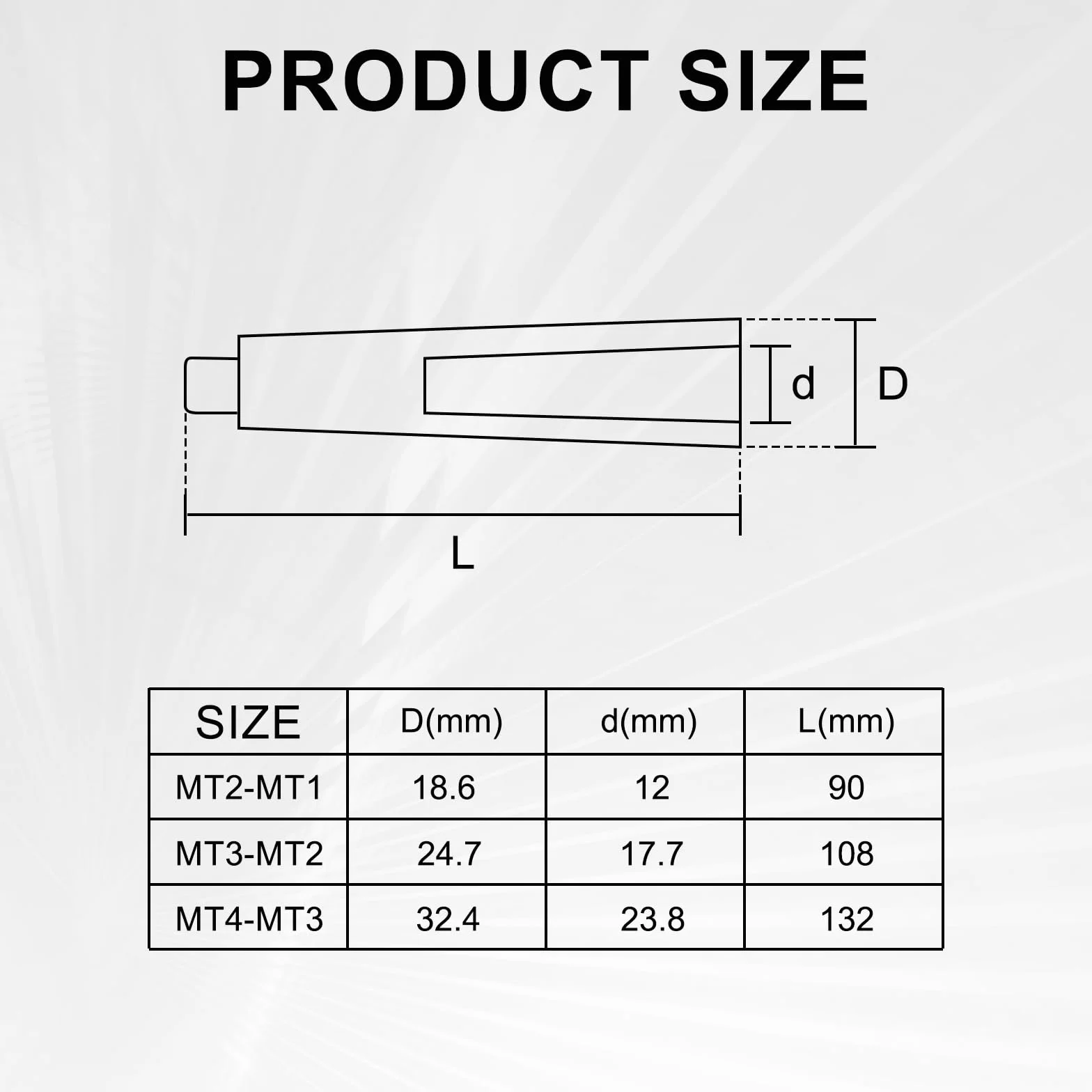 LALAGO 3 Stück Morsekegel Bohrbüchse Reduzierstück für Drehmaschine Fräsen, Adapter für Morsekegelbohrer, Drehmaschinen Teilkegeladapter (MT1 auf MT2,MT2 auf MT3,MT3 auf MT4)